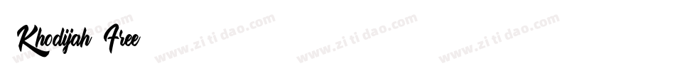 Khodijah Free字体转换